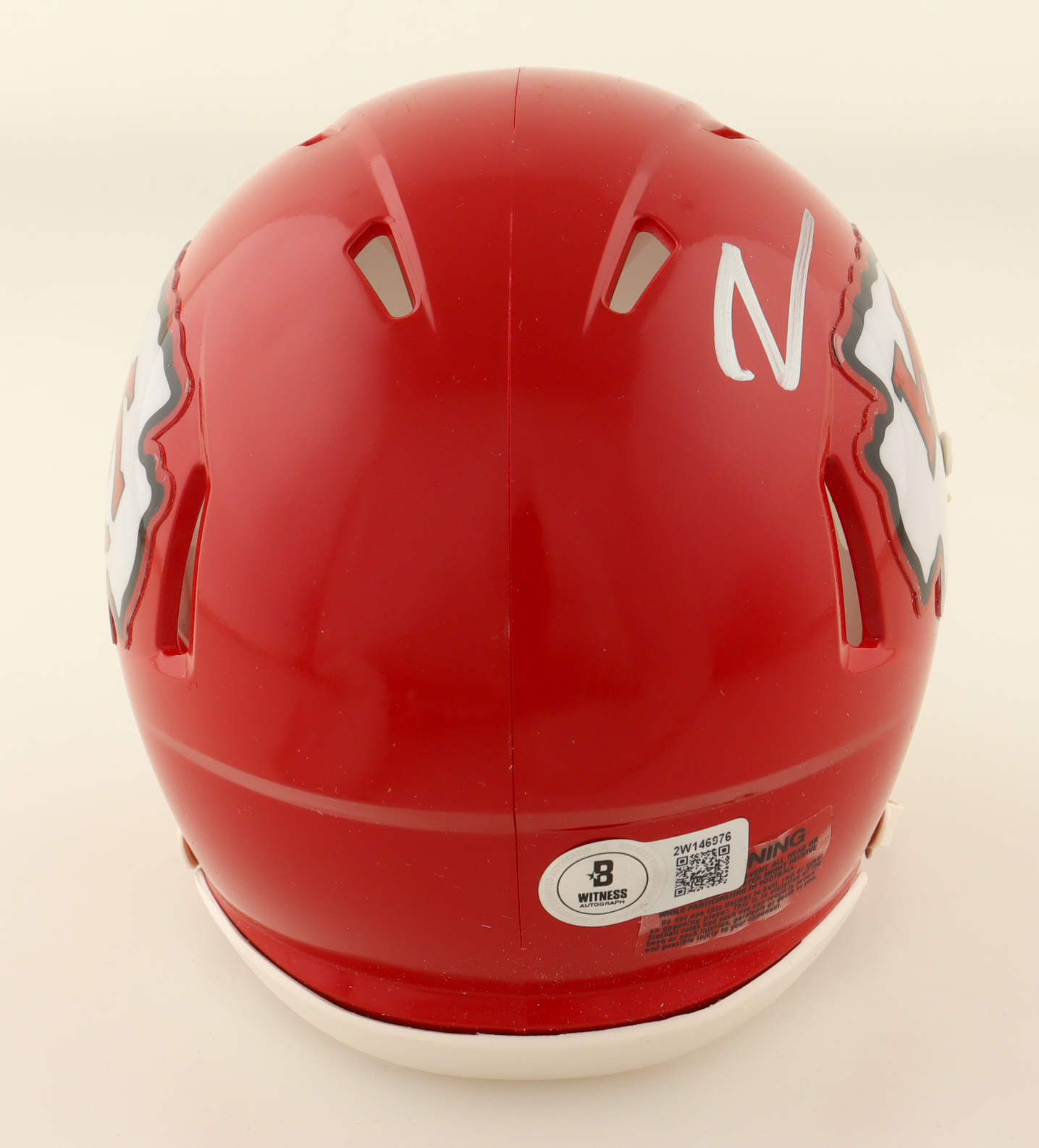 Leo Chenal Signed Chiefs Speed Mini Helmet (Beckett) at PristineAuction.com Leo Chenal Signed Chiefs Speed Mini Helmet (Beckett) at PristineAuction.com