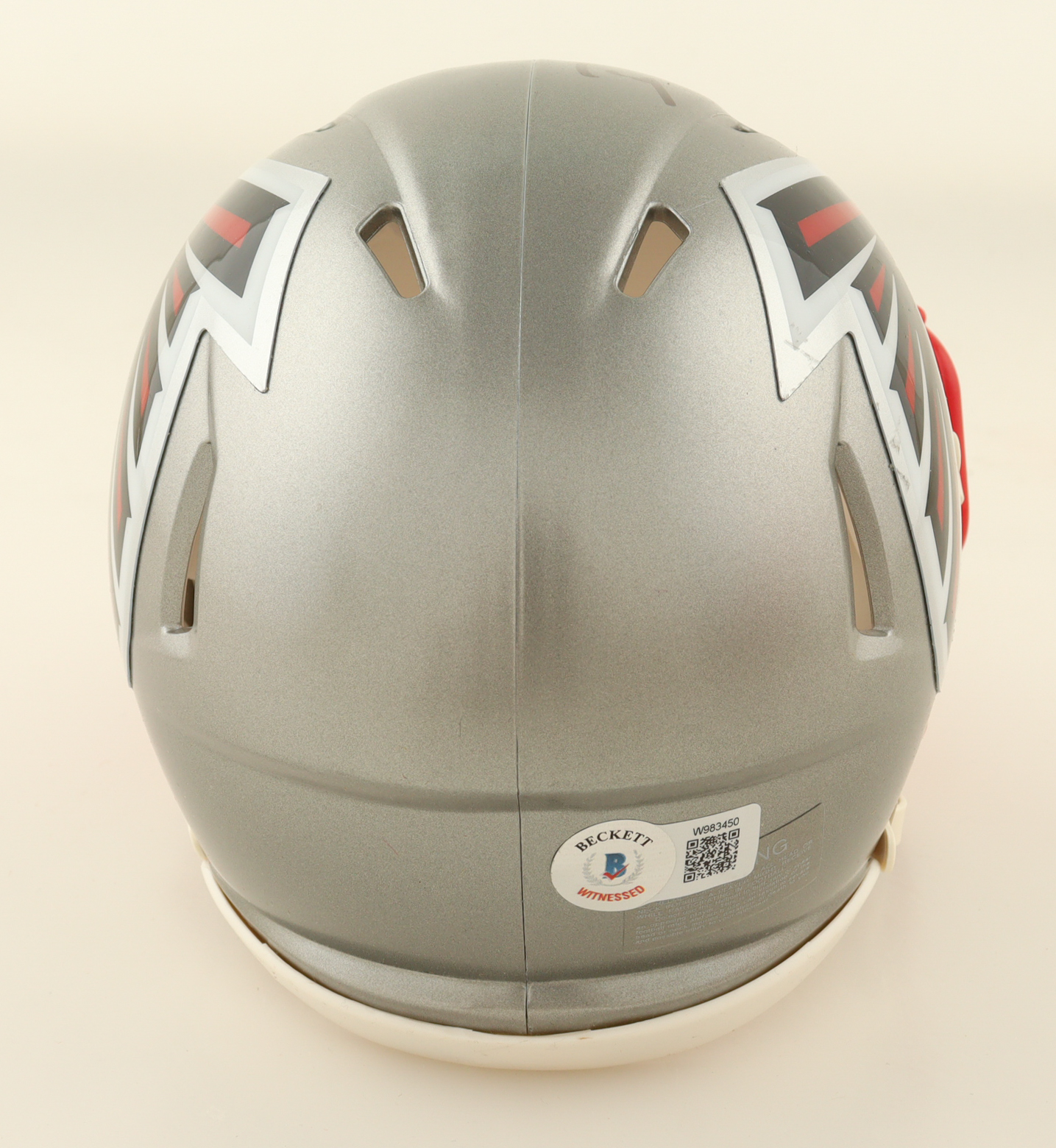 Tyler Allgeier Signed Falcons Flash Alternate Speed Mini Helmet (Beckett) at PristineAuction.com Tyler Allgeier Signed Falcons Flash Alternate Speed Mini Helmet (Beckett) at PristineAuction.com