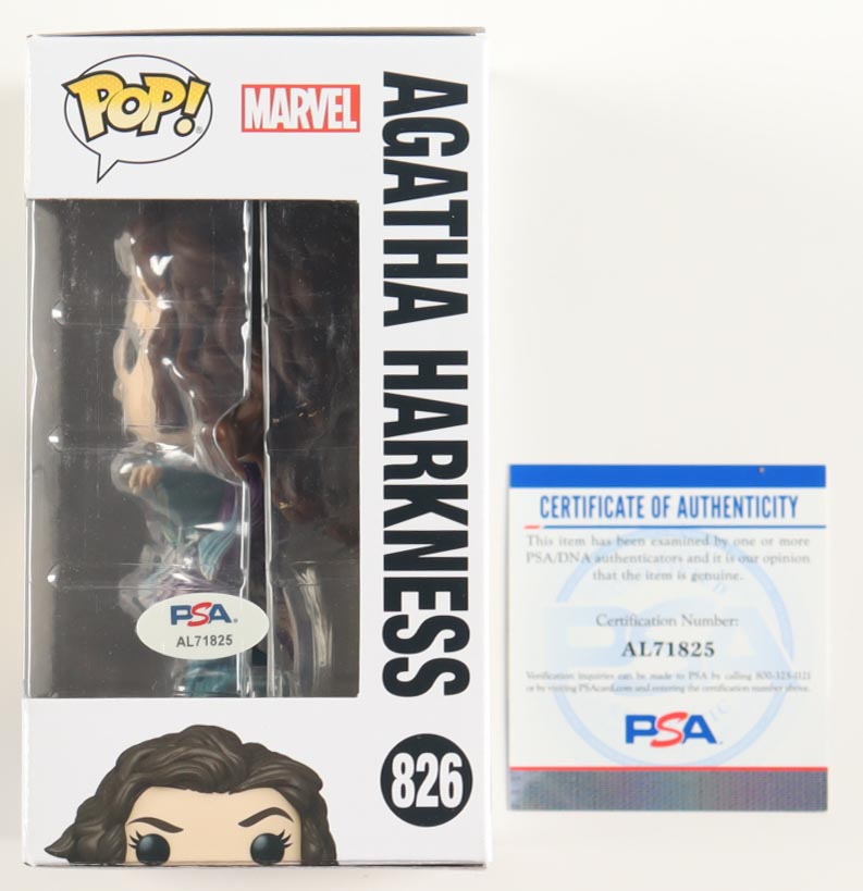 Kathryn Hahn Signed "Wanda Vision" #826 Agatha Harkness Funko Pop! Vinyl Figure (PSA) at PristineAuction.com Kathryn Hahn Signed "Wanda Vision" #826 Agatha Harkness Funko Pop! Vinyl Figure (PSA) at PristineAuction.com