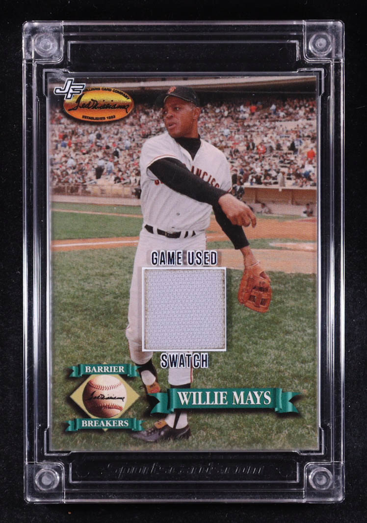 Willie Mays 2023-24 Jersey Fusion Game Used Swatch #WM78P at PristineAuction.com Willie Mays 2023-24 Jersey Fusion Game Used Swatch #WM78P at PristineAuction.com