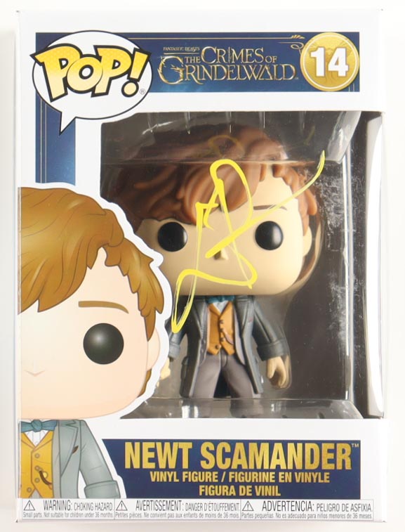 Eddie Redmayne Signed "The Crimes of Grindelwald" #14 Newt Scamander Funko Pop! Vinyl Figure (PSA) at PristineAuction.com Eddie Redmayne Signed "The Crimes of Grindelwald" #14 Newt Scamander Funko Pop! Vinyl Figure (PSA) at PristineAuction.com