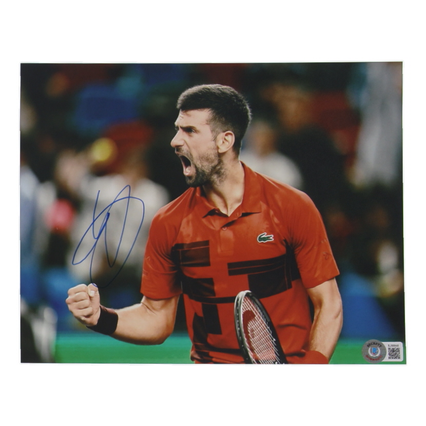 Novak Djokovic Signed 8x10 Photo (Beckett) at PristineAuction.com Novak Djokovic Signed 8x10 Photo (Beckett) at PristineAuction.com