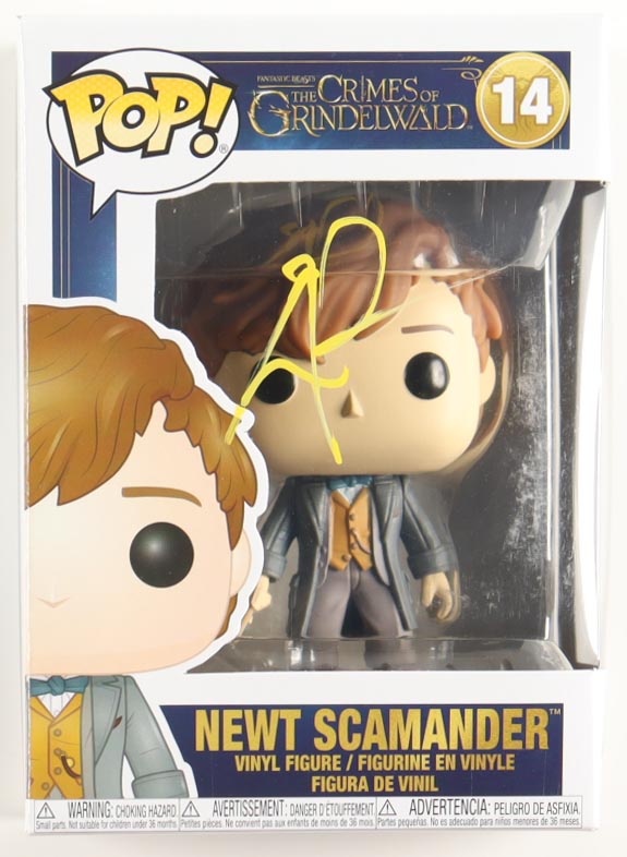 Eddie Redmayne Signed "The Crimes of Grindelwald" #14 Newt Scamander Funko Pop! Vinyl Figure (PSA) at PristineAuction.com Eddie Redmayne Signed "The Crimes of Grindelwald" #14 Newt Scamander Funko Pop! Vinyl Figure (PSA) at PristineAuction.com
