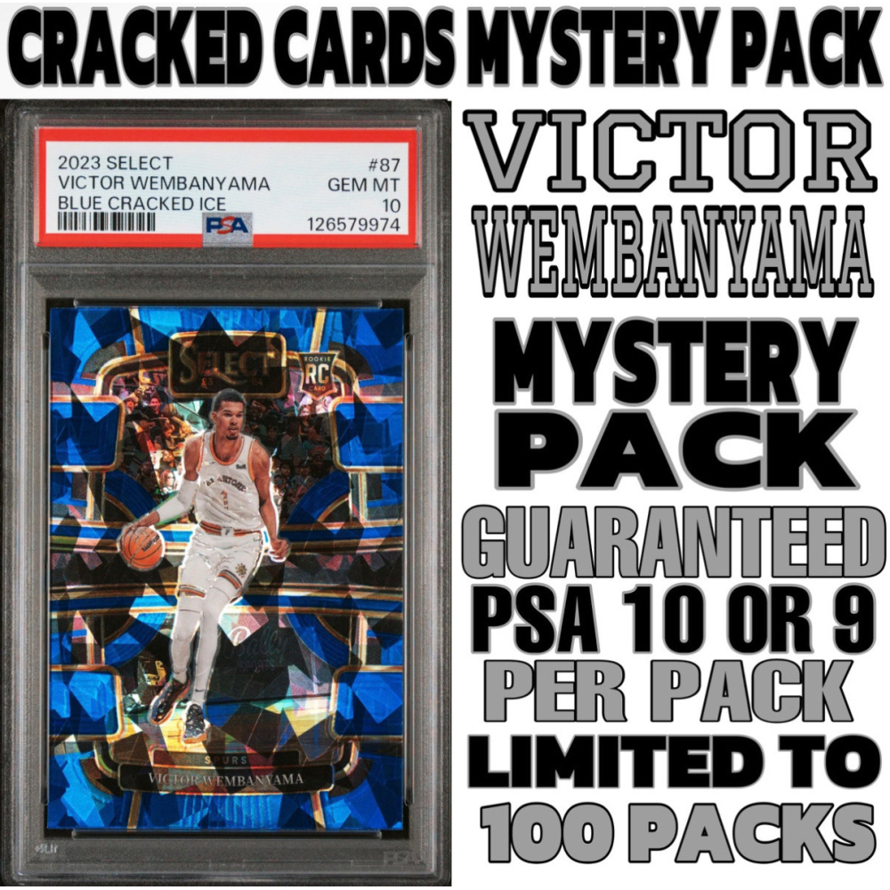Cracked Cards Victor Wembanyama PSA Mystery Box Edition #3 (Limited to 100 Packs) at PristineAuction.com