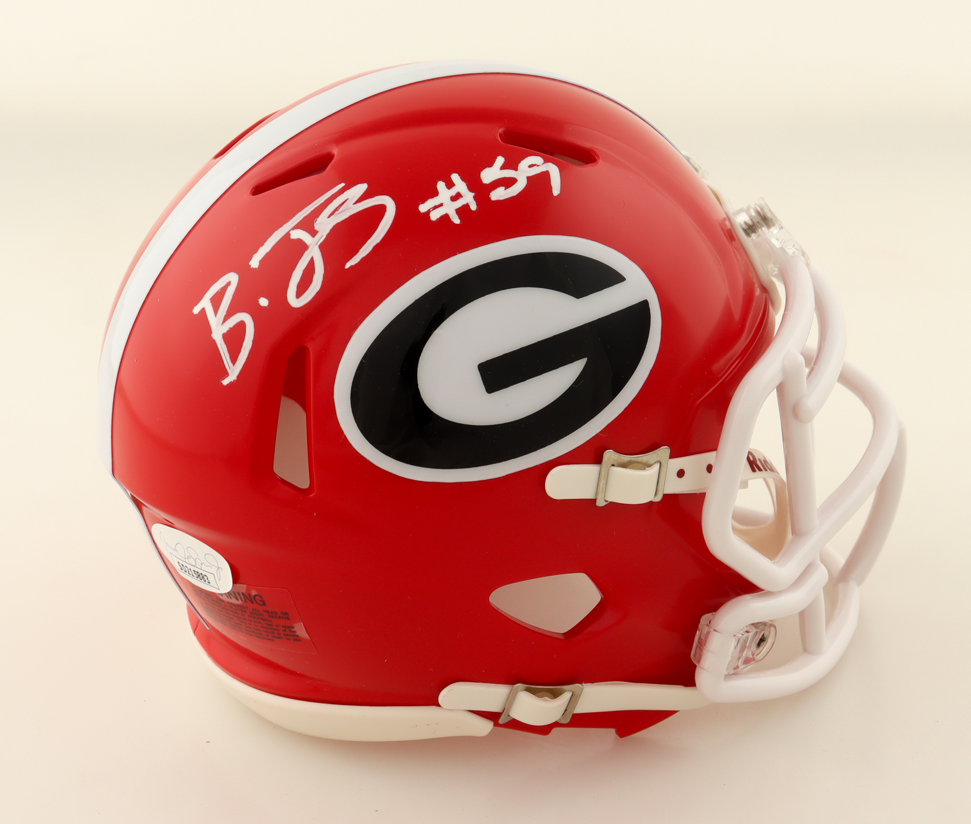 Broderick Jones Signed Georgia Bulldogs Speed Mini Helmet (JSA) at PristineAuction.com Broderick Jones Signed Georgia Bulldogs Speed Mini Helmet (JSA) at PristineAuction.com