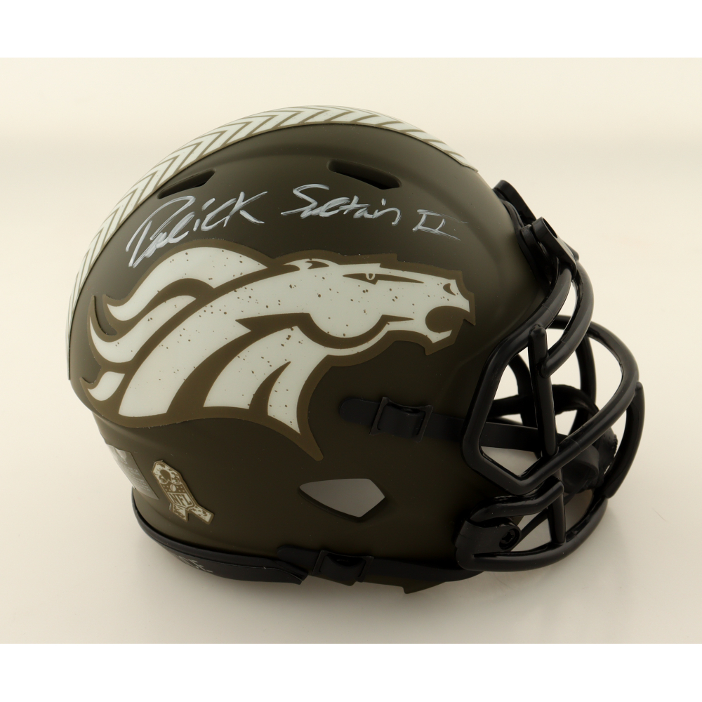Patrick Surtain II Signed Broncos Salute To Service Alternate Speed Mini Helmet (JSA) at PristineAuction.com