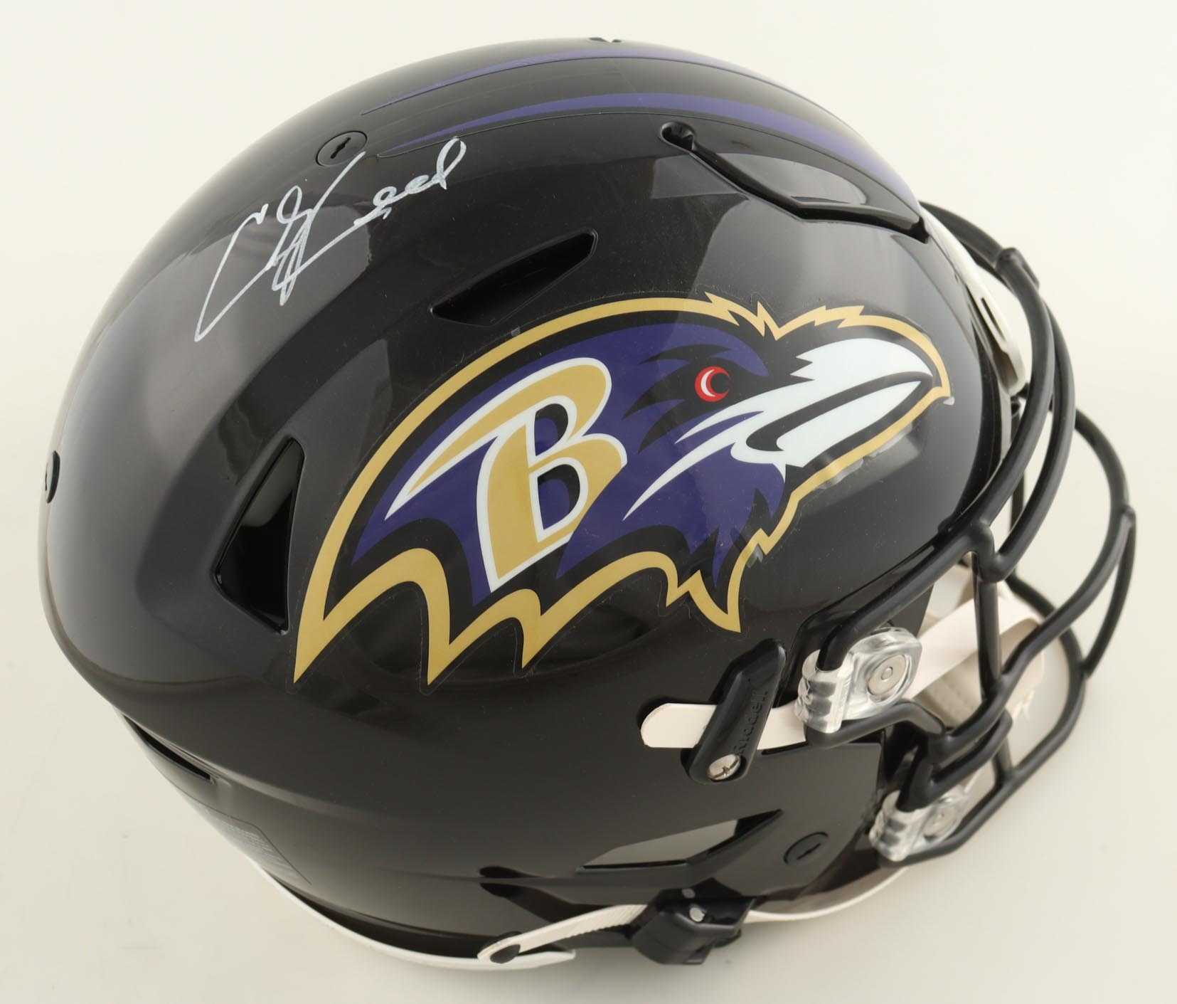 Ed Reed Signed Ravens Full-Size Authentic On-Field Speed Helmet (Beckett) at PristineAuction.com Ed Reed Signed Ravens Full-Size Authentic On-Field Speed Helmet (Beckett) at PristineAuction.com