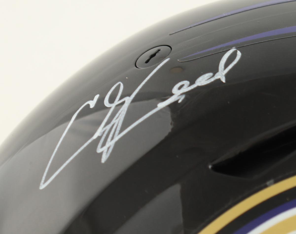 Ed Reed Signed Ravens Full-Size Authentic On-Field Speed Helmet (Beckett) at PristineAuction.com Ed Reed Signed Ravens Full-Size Authentic On-Field Speed Helmet (Beckett) at PristineAuction.com