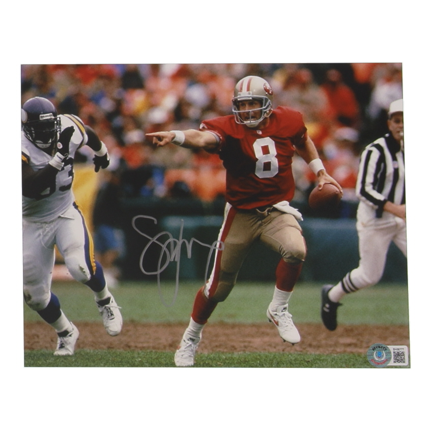 Steve Young Signed 49ers 8x10 Photo (Beckett) at PristineAuction.com Steve Young Signed 49ers 8x10 Photo (Beckett) at PristineAuction.com