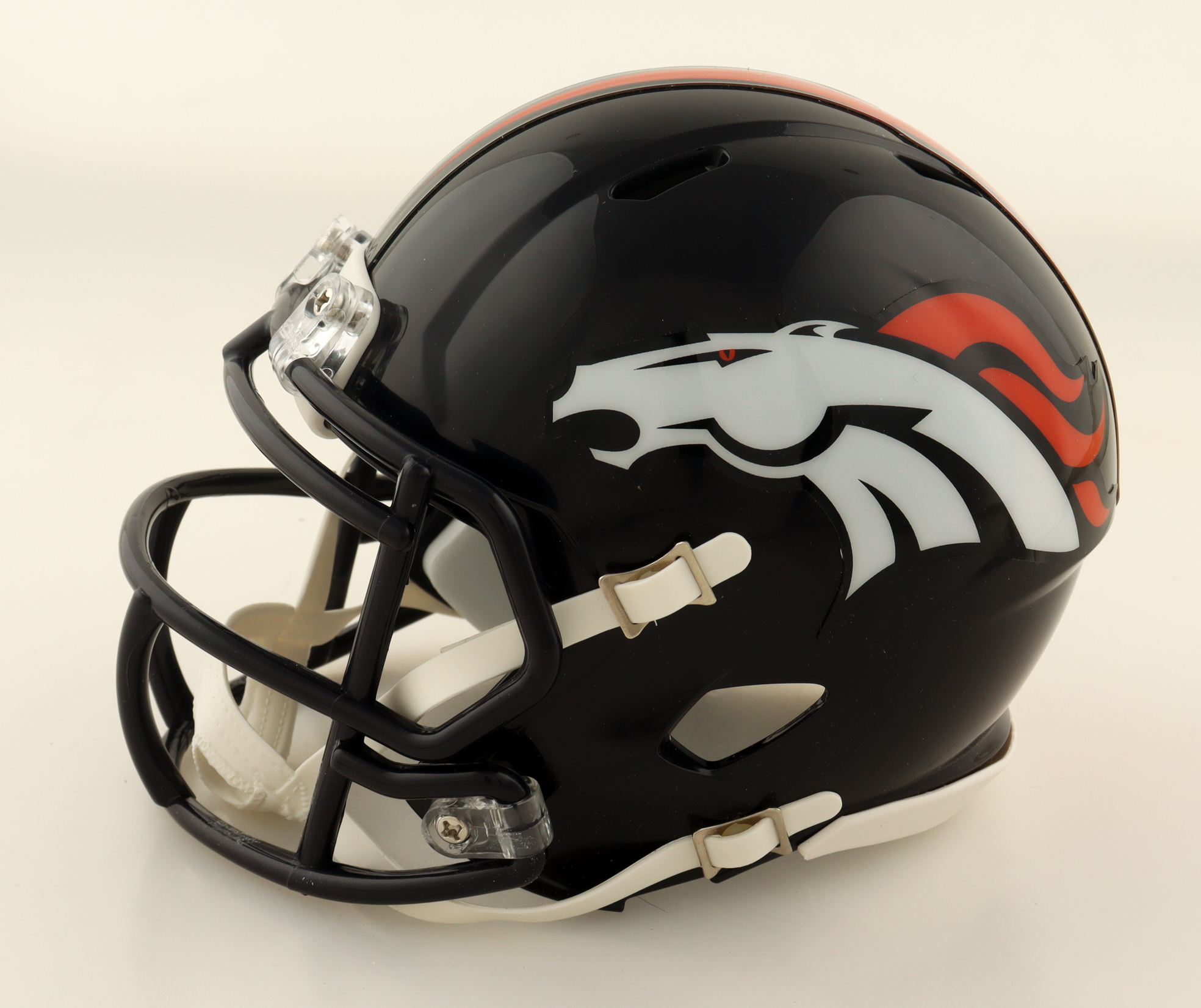 Damarri Mathis Signed Broncos Speed Mini Helmet (JSA) at PristineAuction.com Damarri Mathis Signed Broncos Speed Mini Helmet (JSA) at PristineAuction.com