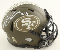 Ricky Pearsall Signed 49ers Salute to Service Alternate Speed Mini Helmet (Beckett) at PristineAuction.com
