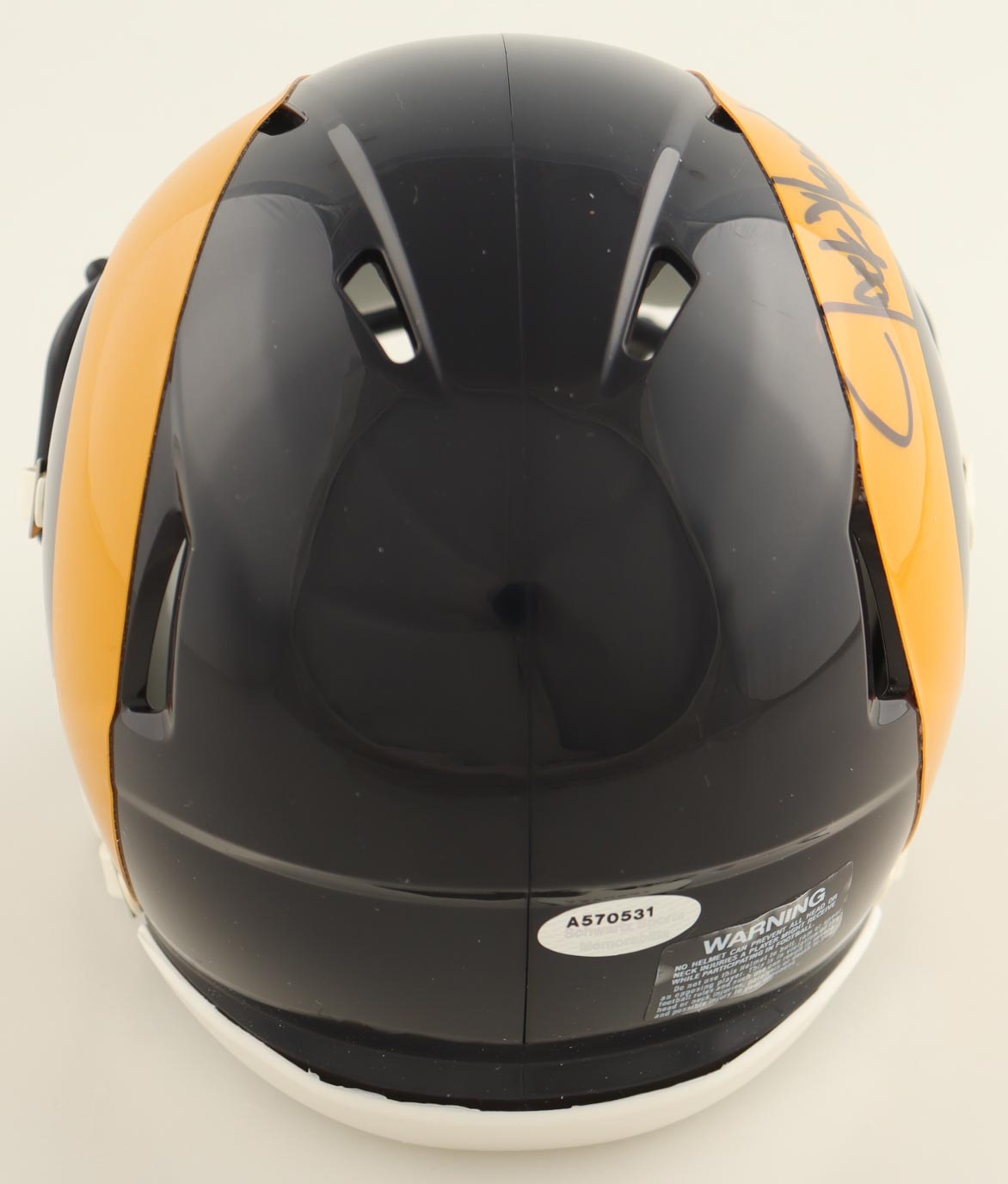 Jack Youngblood Signed Rams Throwback Speed Mini Helmet Inscribed "HOF 01" (Schwartz) at PristineAuction.com Jack Youngblood Signed Rams Throwback Speed Mini Helmet Inscribed "HOF 01" (Schwartz) at PristineAuction.com