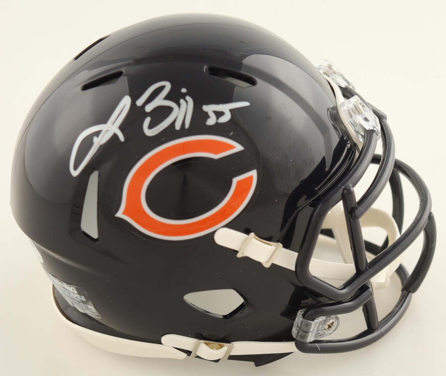 Lance Briggs Signed Bears Speed Mini Helmet (Schwartz) at PristineAuction.com Lance Briggs Signed Bears Speed Mini Helmet (Schwartz) at PristineAuction.com