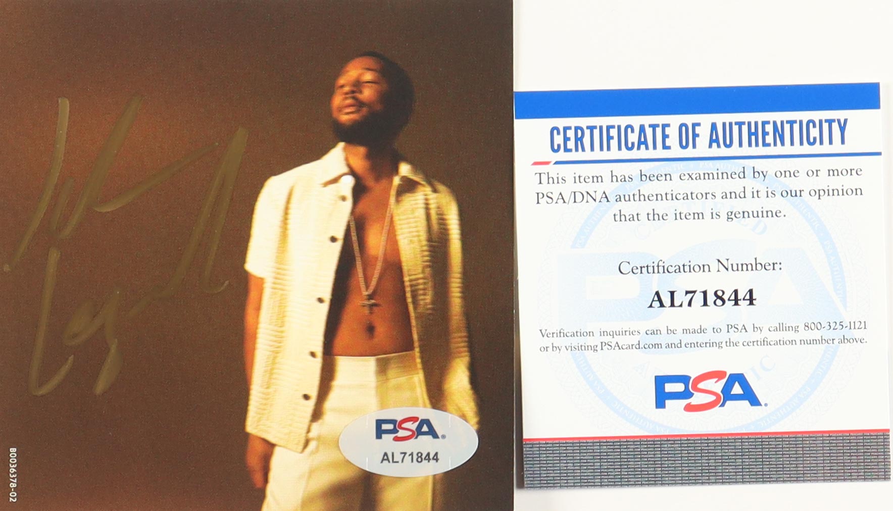 John Legend Signed "Legend" CD Insert (PSA) at PristineAuction.com John Legend Signed "Legend" CD Insert (PSA) at PristineAuction.com