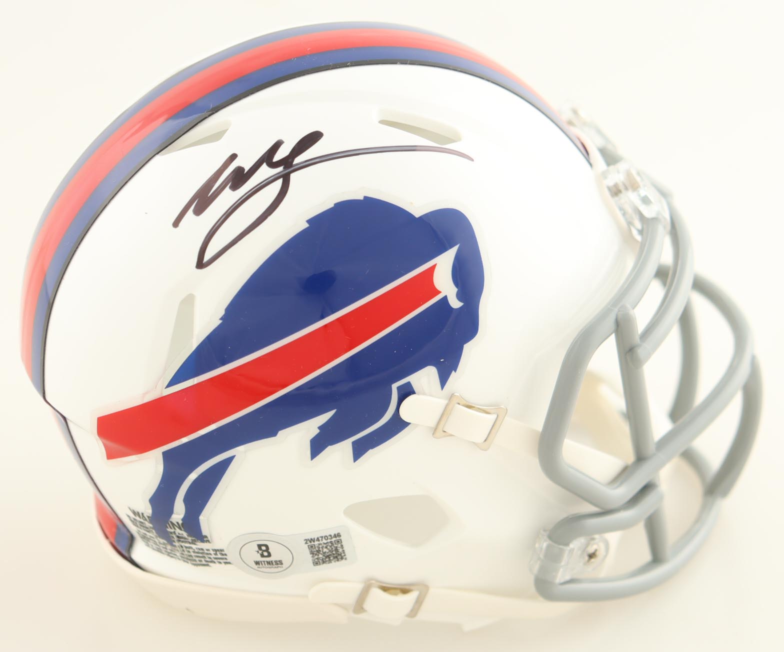 Willis McGahee Signed Bills Speed Mini Helmet (Beckett) at PristineAuction.com Willis McGahee Signed Bills Speed Mini Helmet (Beckett) at PristineAuction.com