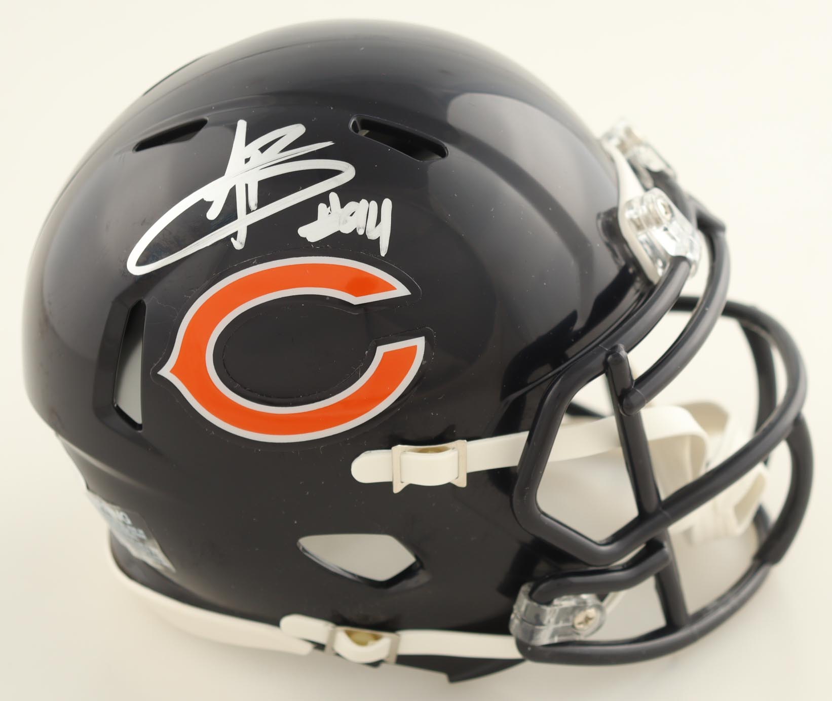 Austin Booker Signed Bears Speed Mini Helmet (JSA) at PristineAuction.com Austin Booker Signed Bears Speed Mini Helmet (JSA) at PristineAuction.com