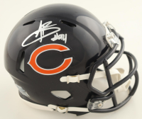 Austin Booker Signed Bears Speed Mini Helmet (JSA) at PristineAuction.com