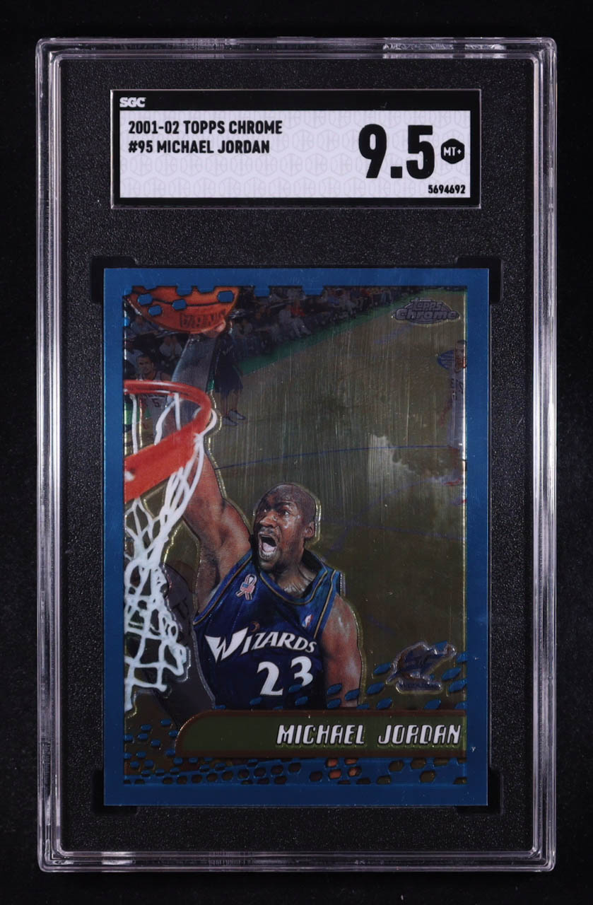 Michael Jordan 2001-02 Topps Chrome #95 (SGC 9.5) at PristineAuction.com Michael Jordan 2001-02 Topps Chrome #95 (SGC 9.5) at PristineAuction.com