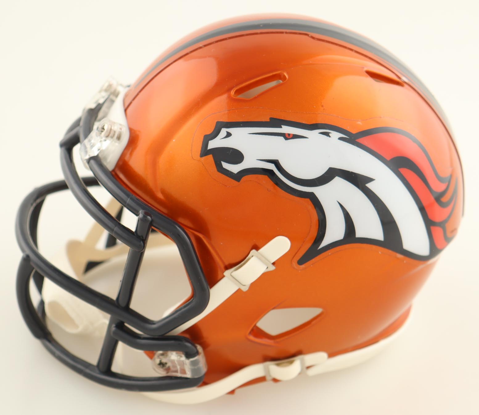 Tim Patrick Signed Broncos Flash Alternate Speed Mini Helmet (JSA) at PristineAuction.com Tim Patrick Signed Broncos Flash Alternate Speed Mini Helmet (JSA) at PristineAuction.com