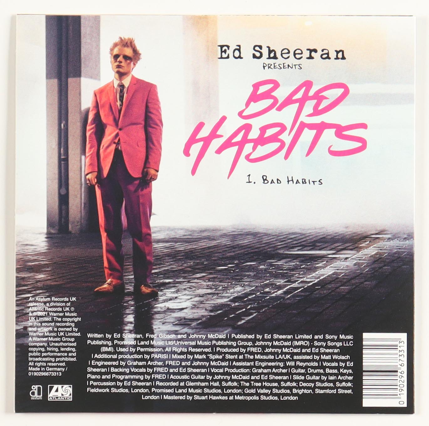 Ed Sheeran Signed "Bad Habits" CD Insert With Disc (PSA) at PristineAuction.com Ed Sheeran Signed "Bad Habits" CD Insert With Disc (PSA) at PristineAuction.com
