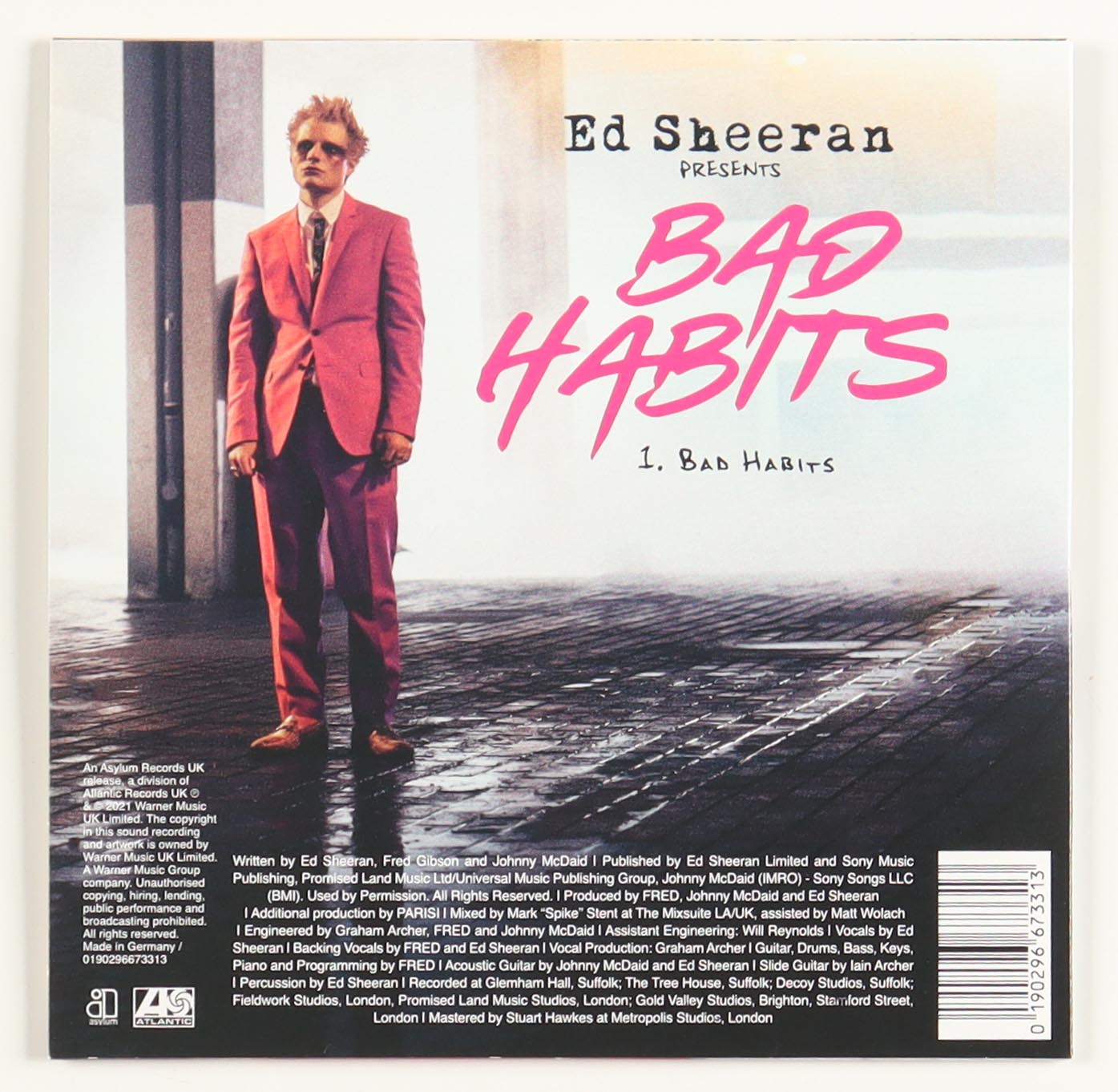 Ed Sheeran Signed "Bad Habits" CD Insert With Disc (PSA) at PristineAuction.com Ed Sheeran Signed "Bad Habits" CD Insert With Disc (PSA) at PristineAuction.com