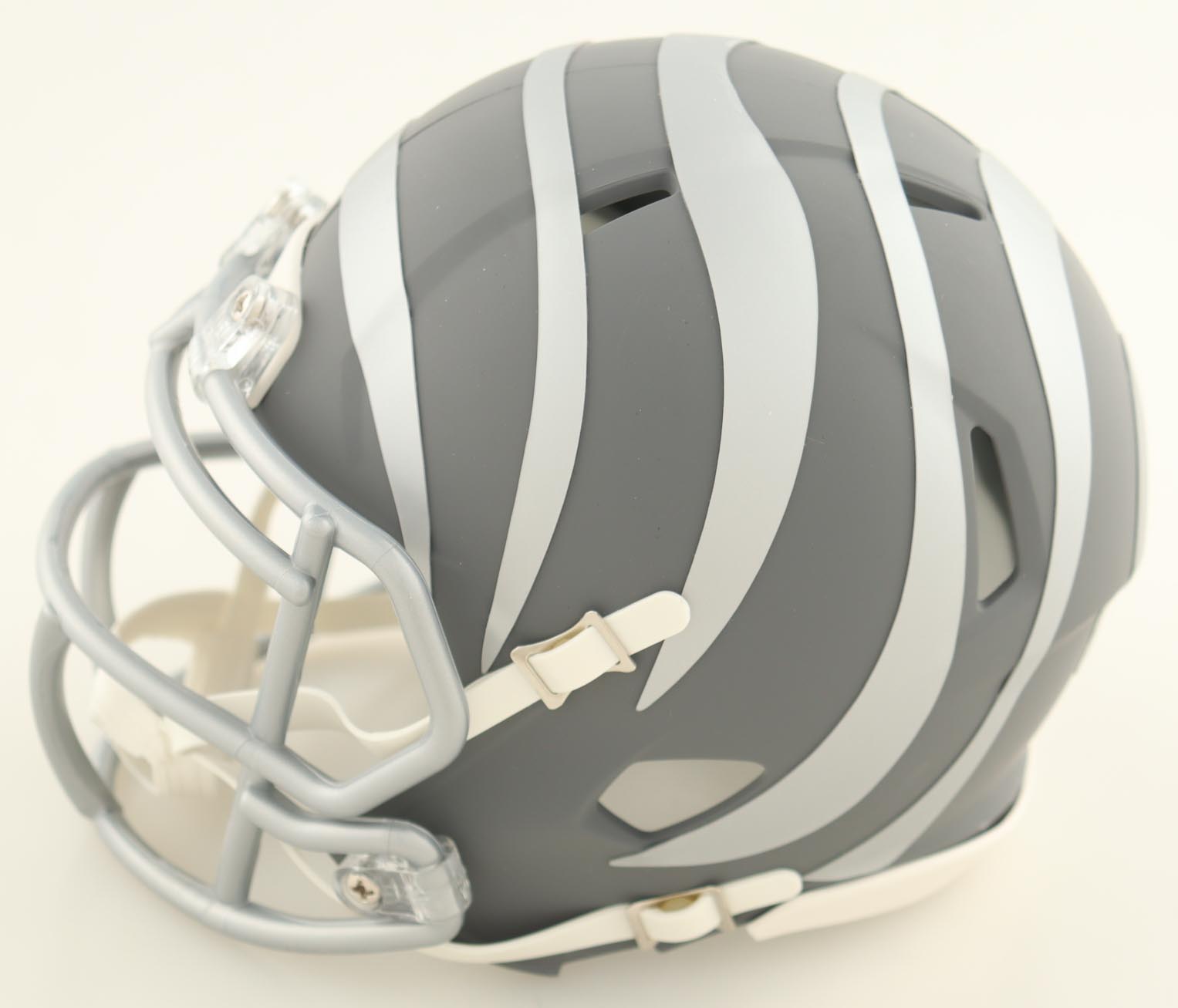 Chad 'Ochocinco' Johnson Signed Bengals Slate Alternate Speed Mini Helmet (Beckett) at PristineAuction.com Chad 'Ochocinco' Johnson Signed Bengals Slate Alternate Speed Mini Helmet (Beckett) at PristineAuction.com