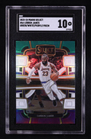Lebron James 2023-24 Panini Select Green/White/Purple Prizm #66 (SGC 10) at PristineAuction.com