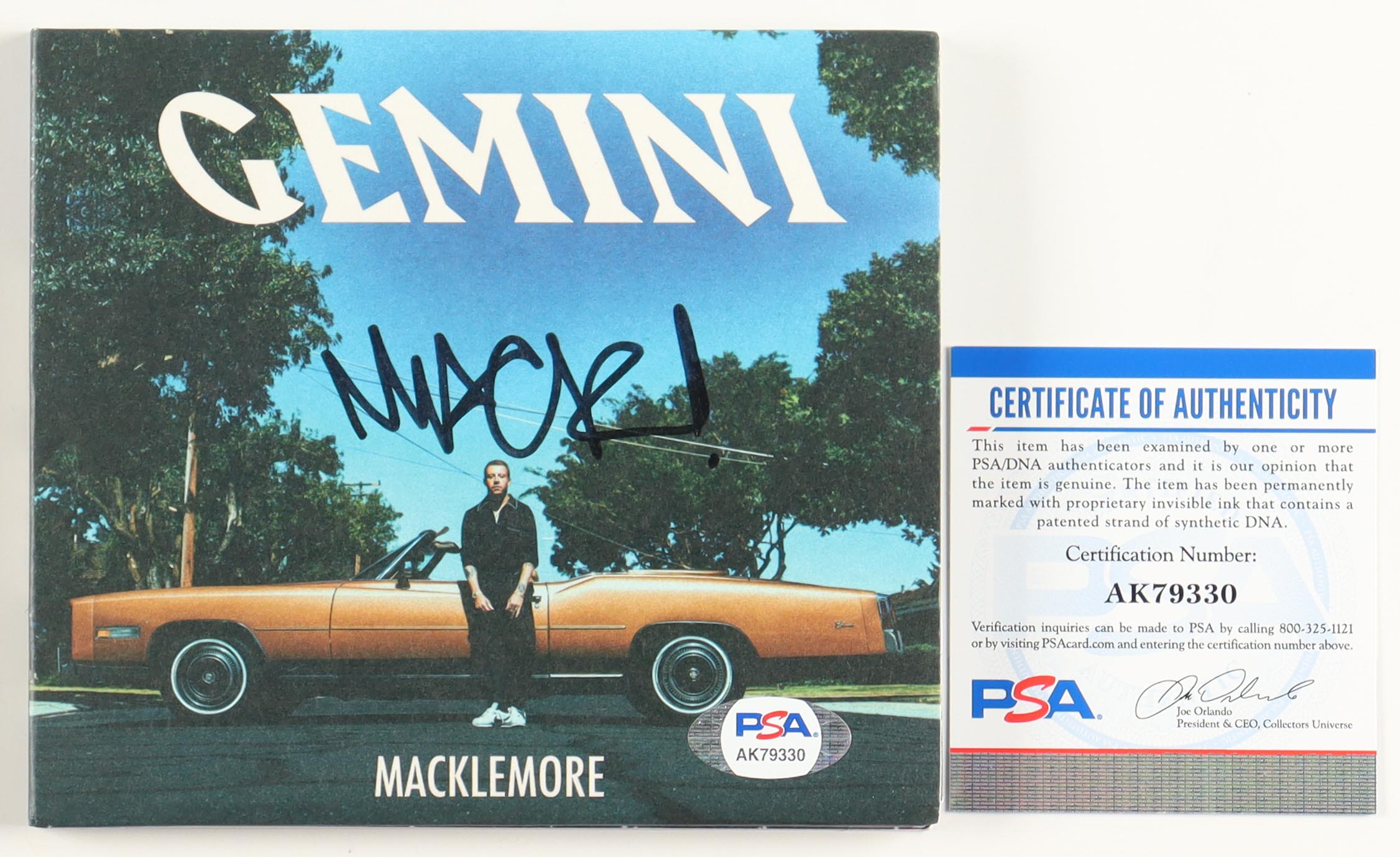 Macklemore Signed "Gemini" CD Album Cover With Disc (PSA) at PristineAuction.com Macklemore Signed "Gemini" CD Album Cover With Disc (PSA) at PristineAuction.com