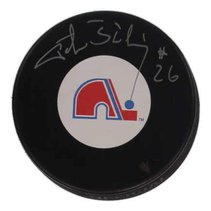 Peter Stastny Signed Nordiques Logo Hockey Puck (Cojo) at PristineAuction.com Peter Stastny Signed Nordiques Logo Hockey Puck (Cojo) at PristineAuction.com