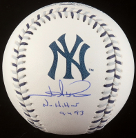 Jim Abbott Signed Yankees Logo OML Baseball Inscribed "No-Hitter 9-4-93" (Beckett) at PristineAuction.com