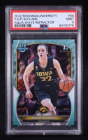 Caitlin Clark 2022 Bowman University Aqua Wave Refractor #50 RC #147/299 (PSA 9) at PristineAuction.com