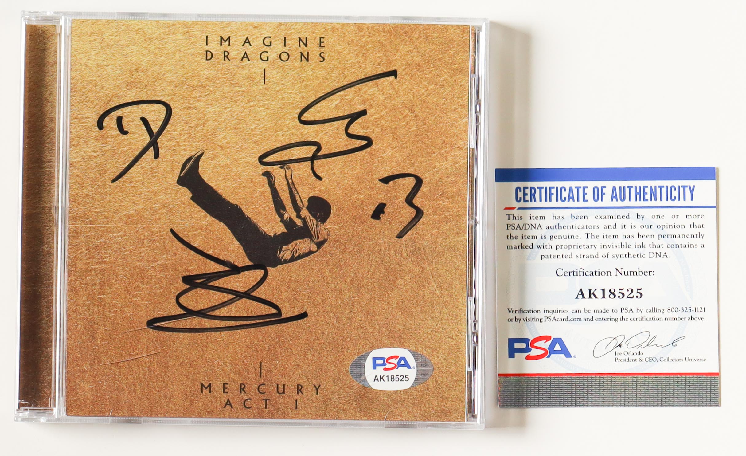 Imagine Dragons "Mercury Act I" CD Album Band-Signed By (4) With Dan Reynolds, Daniel Platzman, Daniel Wayne, Ben Mckee (PSA) at PristineAuction.com Imagine Dragons "Mercury Act I" CD Album Band-Signed By (4) With Dan Reynolds, Daniel Platzman, Daniel Wayne, Ben Mckee (PSA) at PristineAuction.com