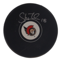 Tim Stutzle Signed Senators Logo Hockey Puck (Cojo) at PristineAuction.com