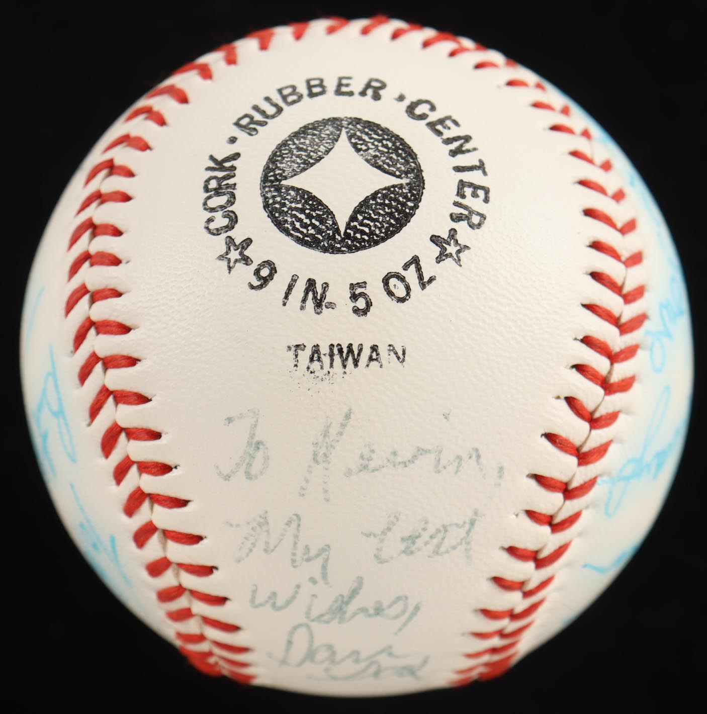 Circa 1981 Dodgers Logo Baseball Signed By (7) With Steve Sax, Steve Yeager, Dave Stewart, Rick Monday Inscribed "Best Wishes" (Beckett) at PristineAuction.com Circa 1981 Dodgers Logo Baseball Signed By (7) With Steve Sax, Steve Yeager, Dave Stewart, Rick Monday Inscribed "Best Wishes" (Beckett) at PristineAuction.com