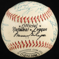 Circa 1954 Braves ONL Baseball Signed By (25) With Eddie Mathews, Joe Adcock, Lew Burdette, Del Crandall (Beckett) at PristineAuction.com