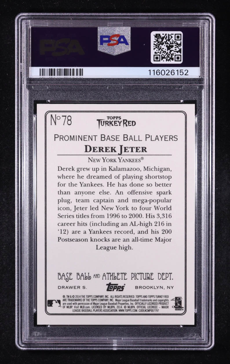 Derek Jeter 2014 Topps Turkey Red #78 (PSA 7.5) at PristineAuction.com Derek Jeter 2014 Topps Turkey Red #78 (PSA 7.5) at PristineAuction.com