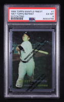 Mickey Mantle 1996 Topps Mantle Finest 1957 Topps Reprint W/Coating Refractor #7 (PSA 6) at PristineAuction.com