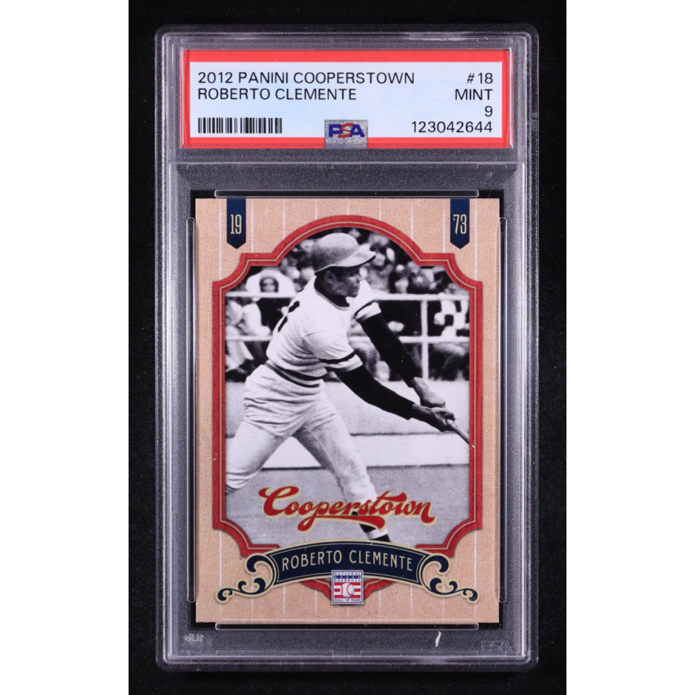 Roberto Clemente 2012 Panini Cooperstown #18 (PSA 9) at PristineAuction.com