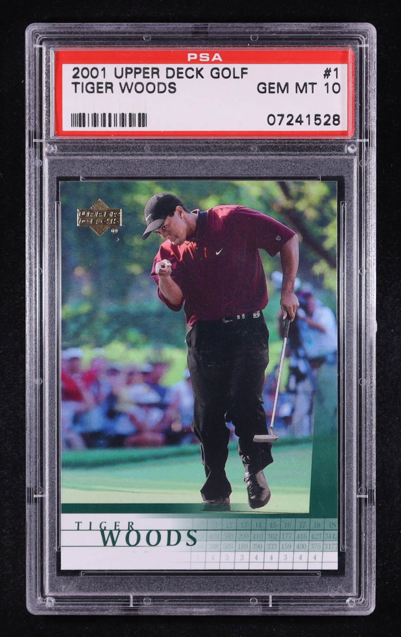 Tiger Woods 2001 Upper Deck #1 RC (PSA 10) at PristineAuction.com Tiger Woods 2001 Upper Deck #1 RC (PSA 10) at PristineAuction.com