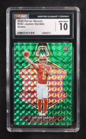 Jayden Daniels 2024 Panini Mosaic Mosaic Green #302 RC (CGC 10) at PristineAuction.com