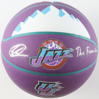 Lauri Markkanen Signed Jazz Logo NBA Basketball Inscribed "The Finnisher" (Fanatics) at PristineAuction.com
