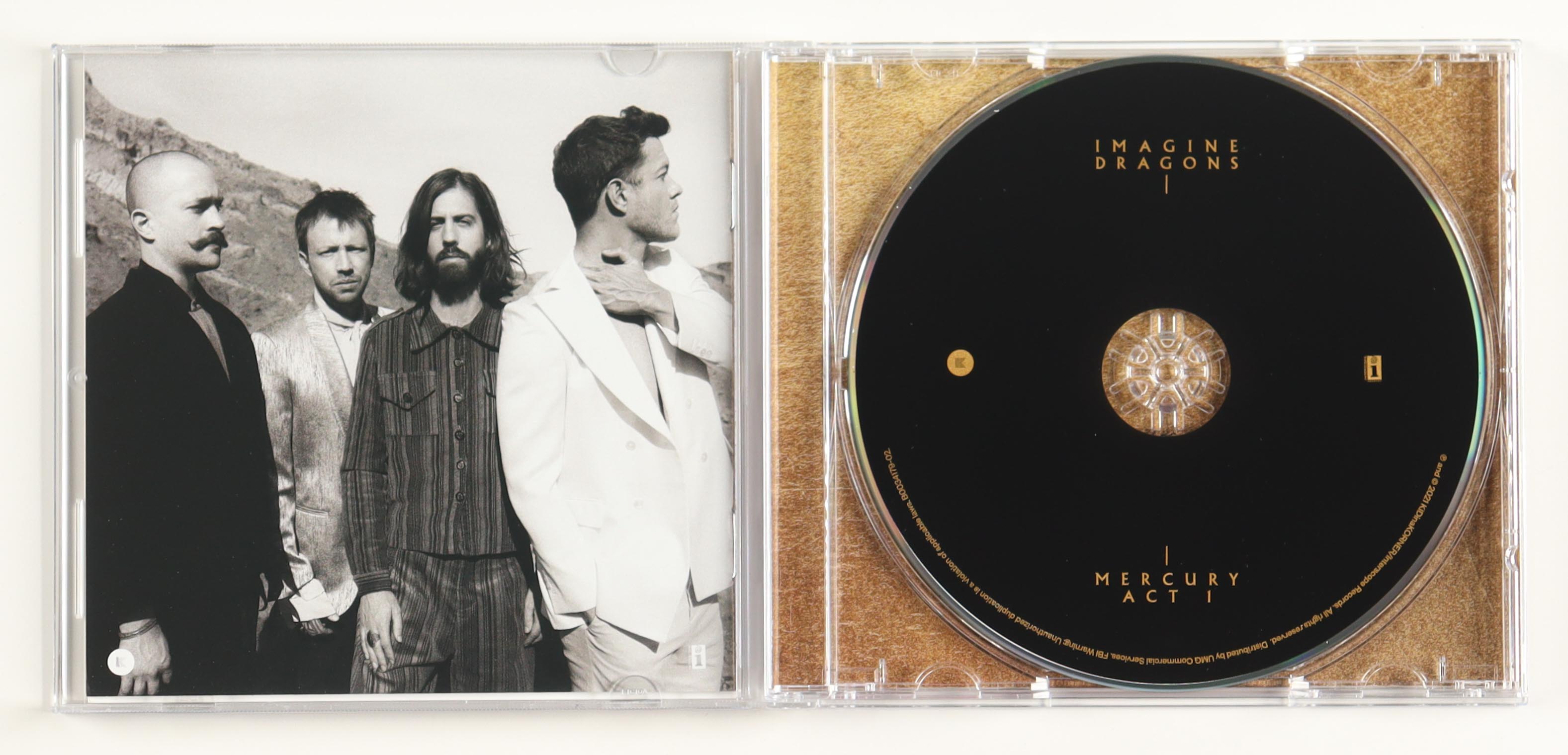 Imagine Dragons "Mercury Act I" CD Album Band-Signed By (4) With Dan Reynolds, Daniel Platzman, Daniel Wayne, Ben Mckee (PSA) at PristineAuction.com Imagine Dragons "Mercury Act I" CD Album Band-Signed By (4) With Dan Reynolds, Daniel Platzman, Daniel Wayne, Ben Mckee (PSA) at PristineAuction.com