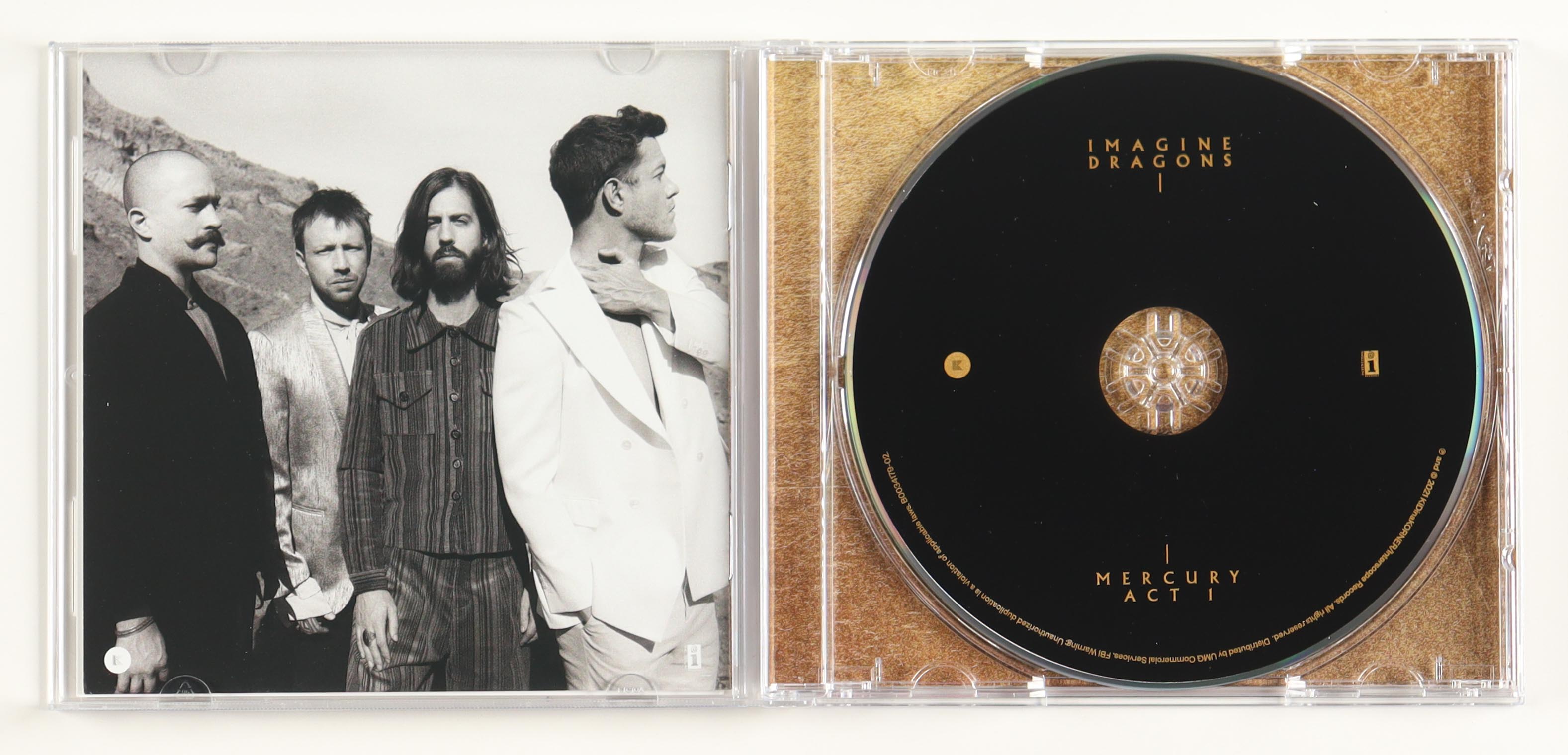 Imagine Dragons "Mercury Act I" CD Album Band-Signed By (4) With Dan Reynolds, Daniel Platzman, Daniel Wayne, Ben Mckee (PSA) at PristineAuction.com Imagine Dragons "Mercury Act I" CD Album Band-Signed By (4) With Dan Reynolds, Daniel Platzman, Daniel Wayne, Ben Mckee (PSA) at PristineAuction.com