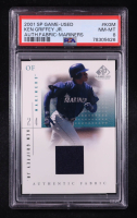 Ken Griffey Jr. 2001 SP Game Used Edition Authentic Fabric Mariners 2 #KGM (PSA 8) at PristineAuction.com