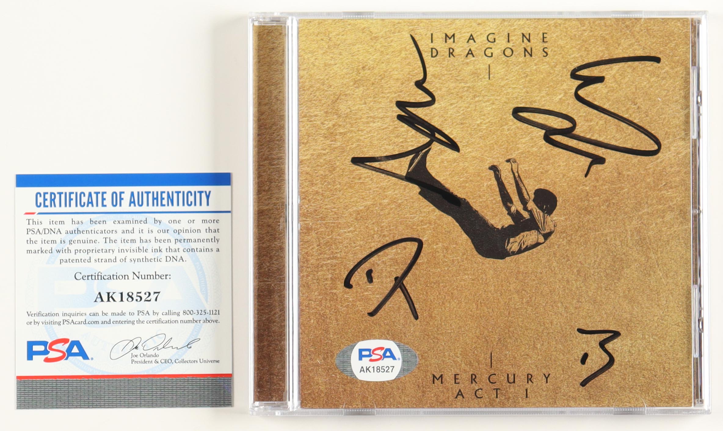 Imagine Dragons "Mercury Act I" CD Album Band-Signed By (4) With Dan Reynolds, Daniel Platzman, Daniel Wayne, Ben Mckee (PSA) at PristineAuction.com Imagine Dragons "Mercury Act I" CD Album Band-Signed By (4) With Dan Reynolds, Daniel Platzman, Daniel Wayne, Ben Mckee (PSA) at PristineAuction.com