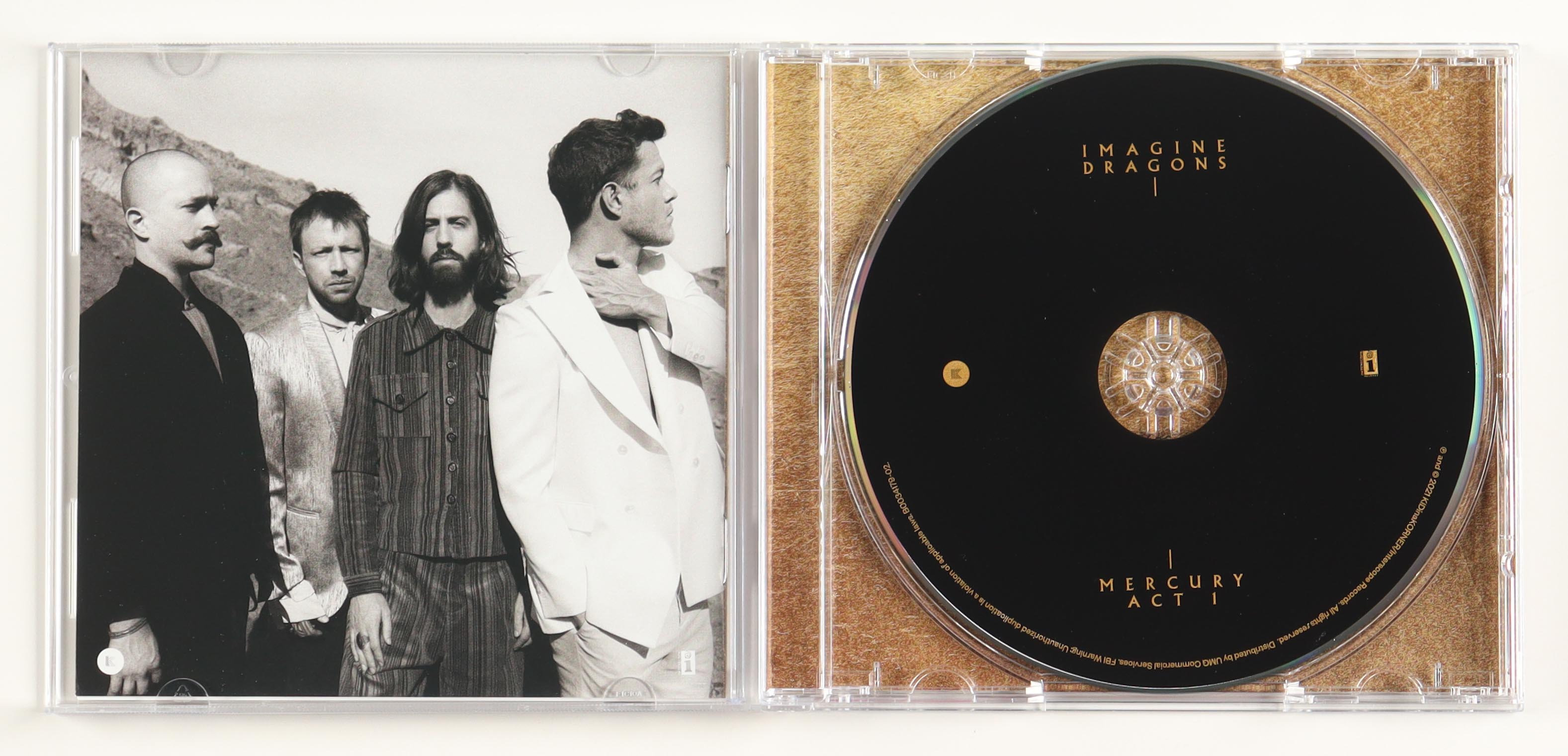 Imagine Dragons "Mercury Act I" CD Album Band-Signed By (4) With Dan Reynolds, Daniel Platzman, Daniel Wayne, Ben Mckee (PSA) at PristineAuction.com Imagine Dragons "Mercury Act I" CD Album Band-Signed By (4) With Dan Reynolds, Daniel Platzman, Daniel Wayne, Ben Mckee (PSA) at PristineAuction.com