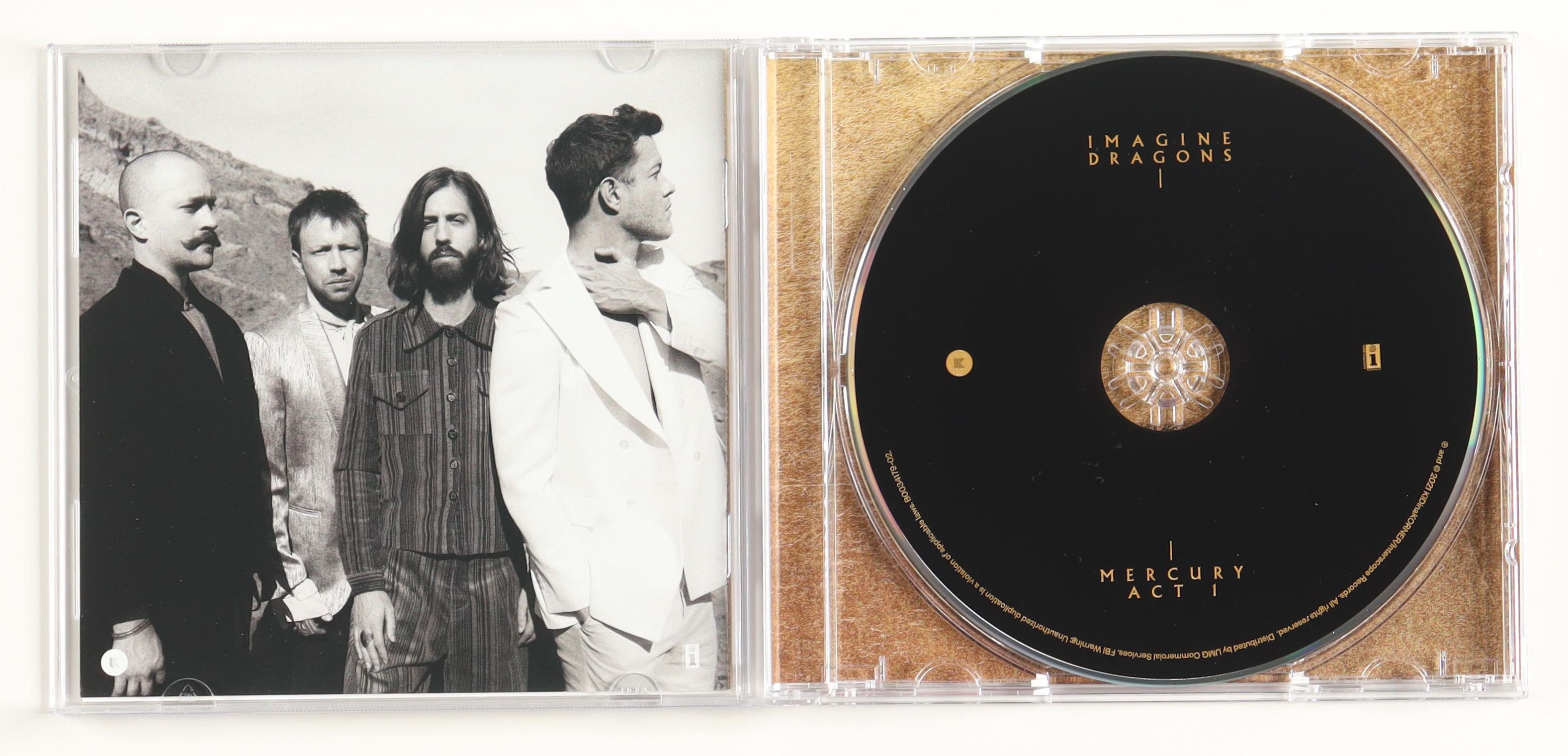 Imagine Dragons "Mercury Act I" CD Album Band-Signed By (4) With Dan Reynolds, Daniel Platzman, Daniel Wayne, Ben Mckee (PSA) at PristineAuction.com Imagine Dragons "Mercury Act I" CD Album Band-Signed By (4) With Dan Reynolds, Daniel Platzman, Daniel Wayne, Ben Mckee (PSA) at PristineAuction.com