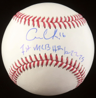 Coby Mayo Signed OML Baseball Inscribed "1st MLB HR 6-27-25" (Beckett) at PristineAuction.com