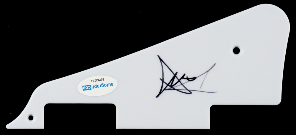 Tom Hamilton Signed 7.5" Guitar Pickguard (ACOA) at PristineAuction.com Tom Hamilton Signed 7.5" Guitar Pickguard (ACOA) at PristineAuction.com