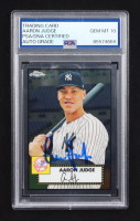 Aaron Judge Signed 2021 Topps Chrome Platinum Anniversary #142 (PSA | Auto 10) at PristineAuction.com